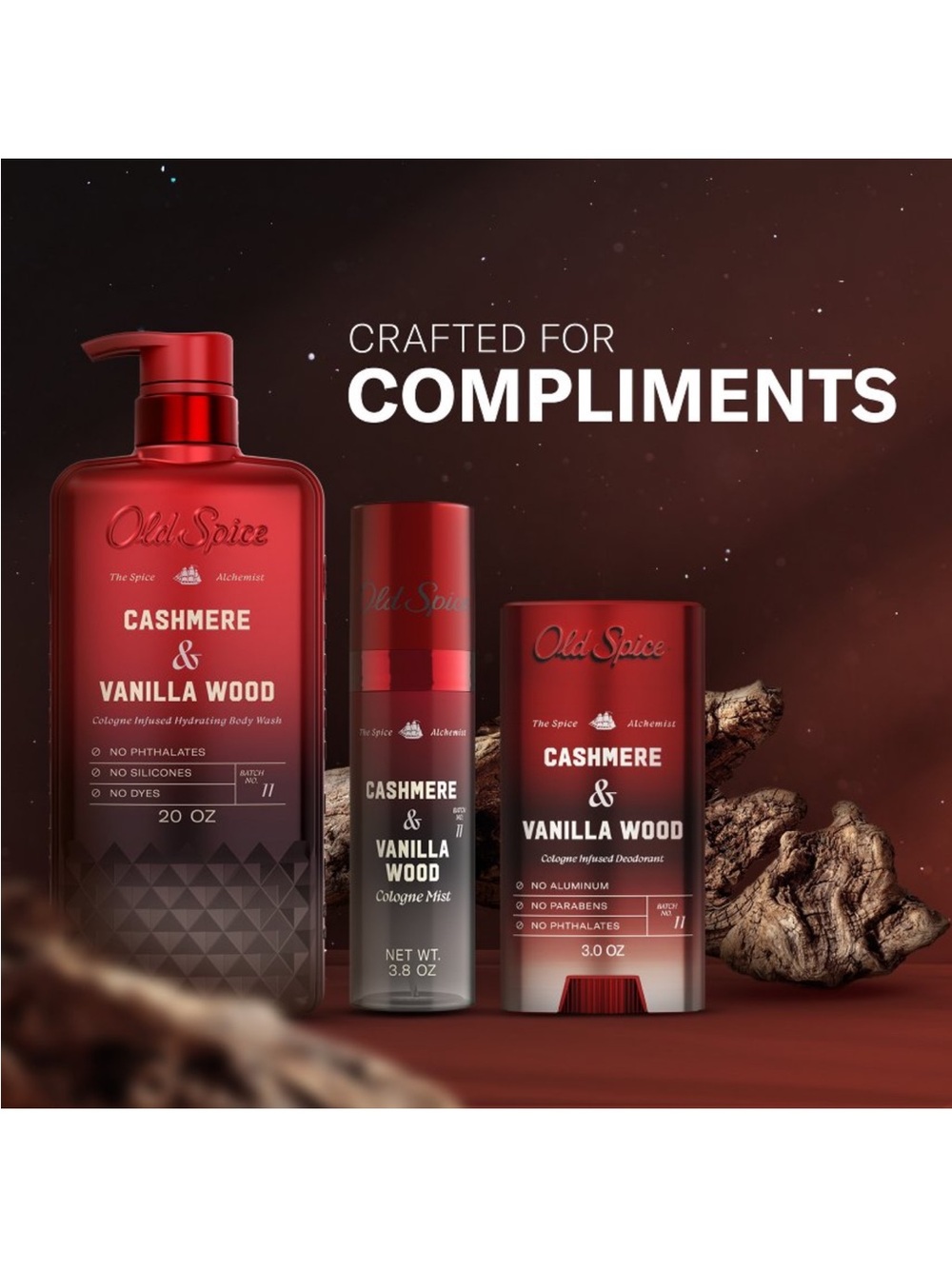 OLD SPICE | The Spice Alchemist Collection Cologne Mist Cashmere & Vanilla Wood - Picture 8 of 16